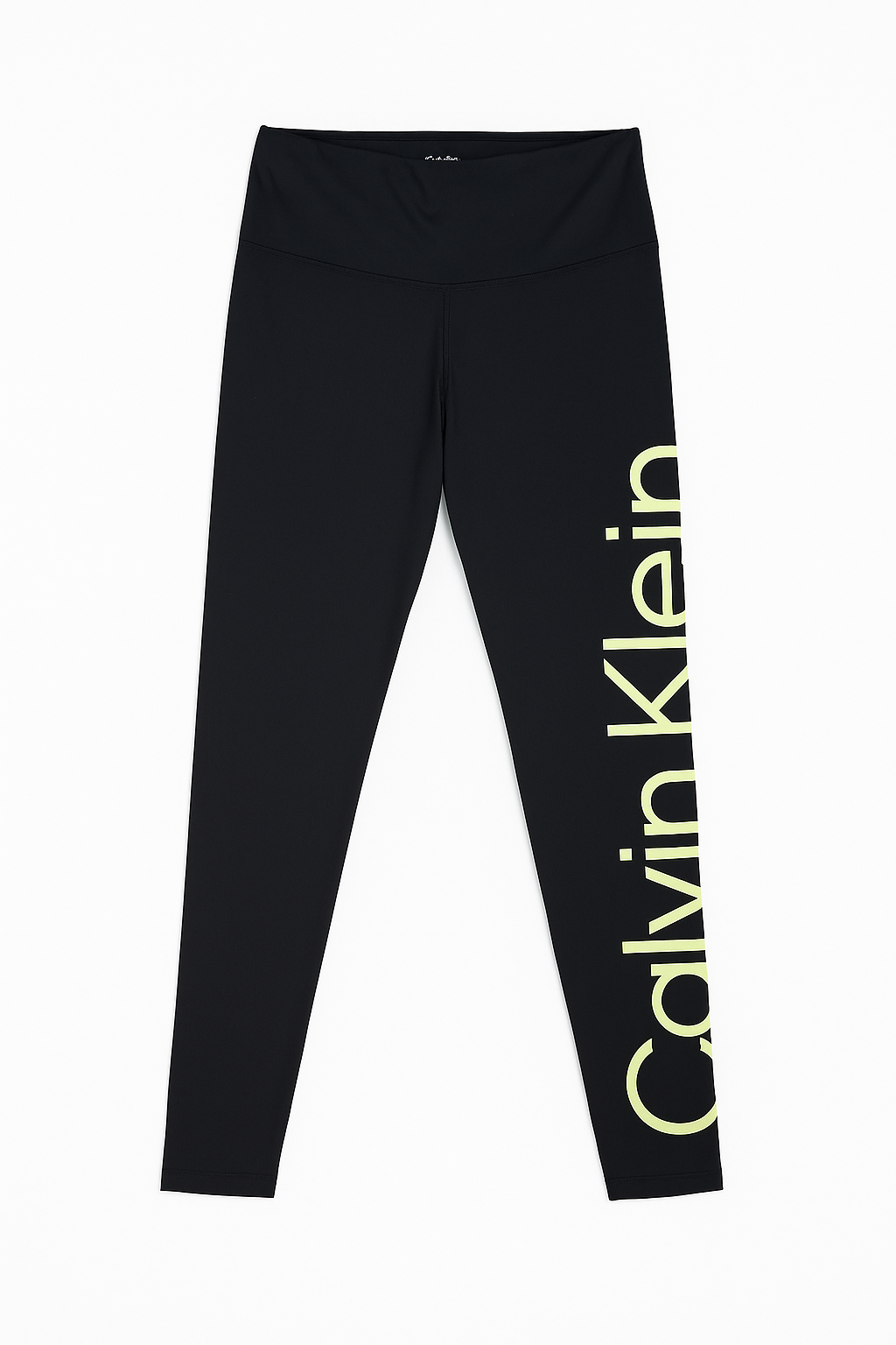 Leggings Calvin K negro con letras doradas