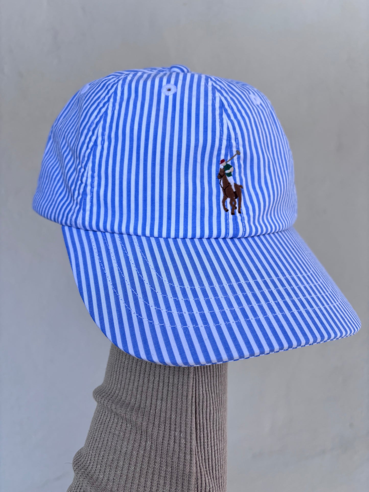 Gorra Polo Ralph L azul con blanco