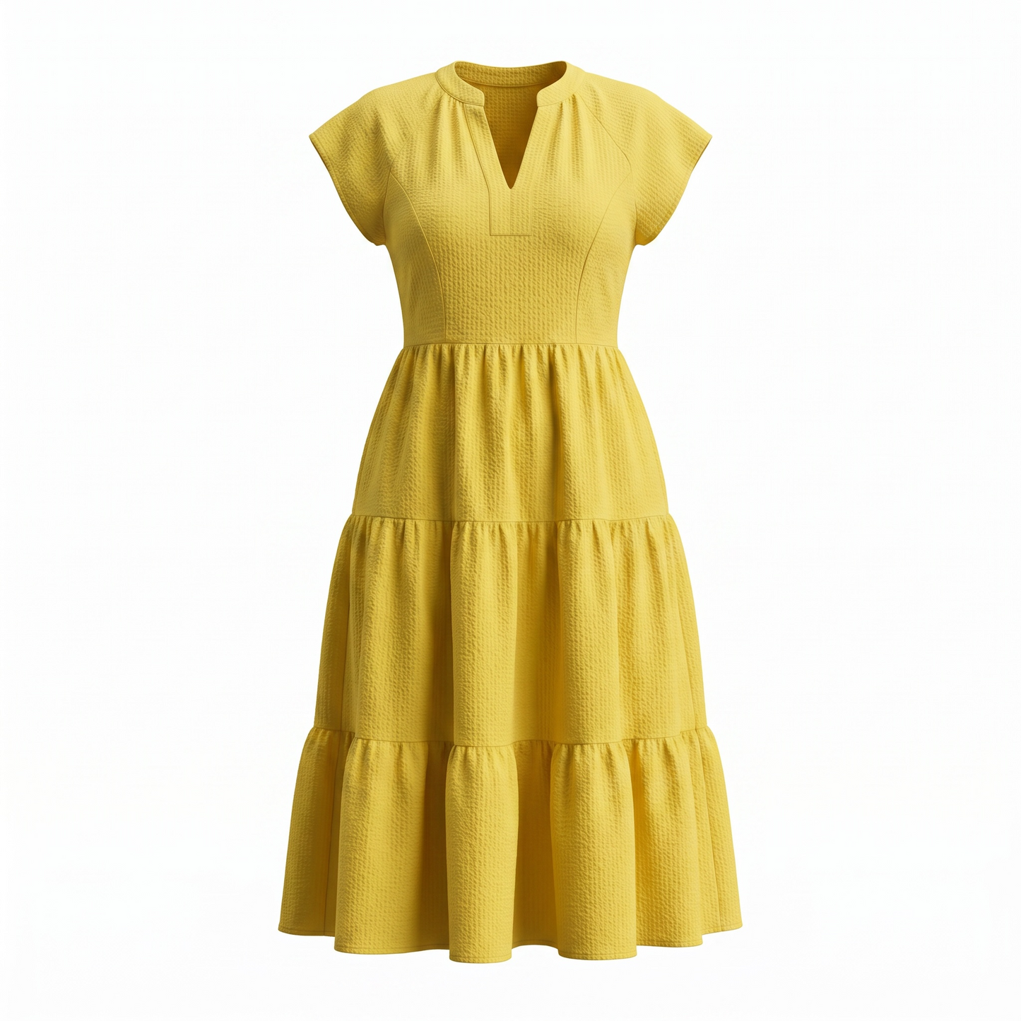 Vestido Calvin k amarillo largo