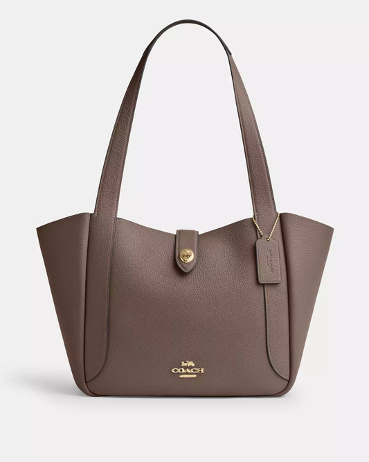 Coach gris Hadley Turnlock Tote Bag