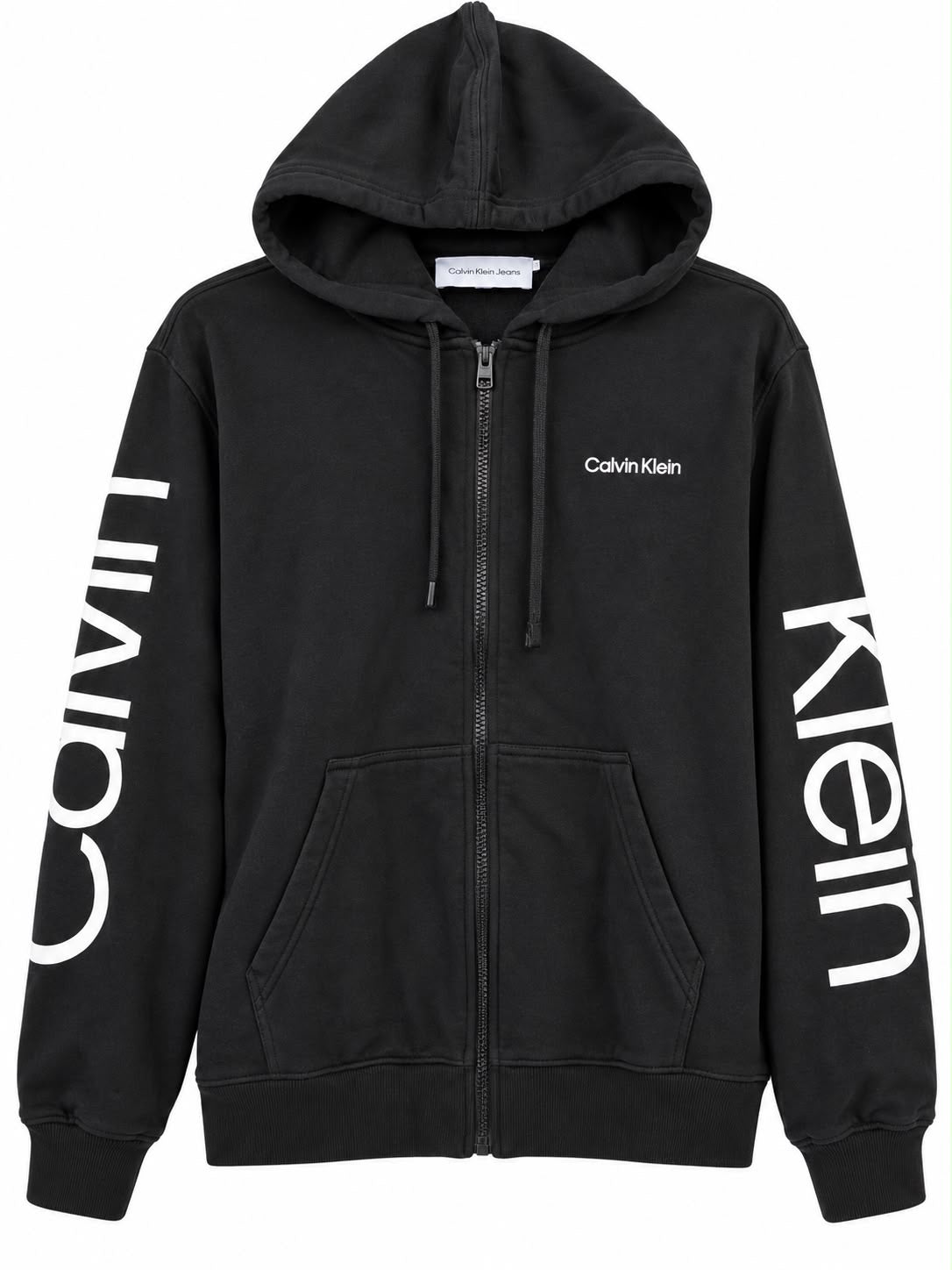 Sudadera negra Calvin K letras caballero