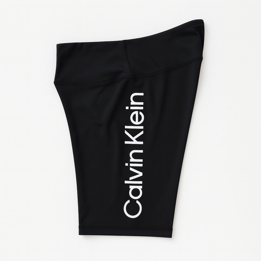 Short Calvin k negro letra plata