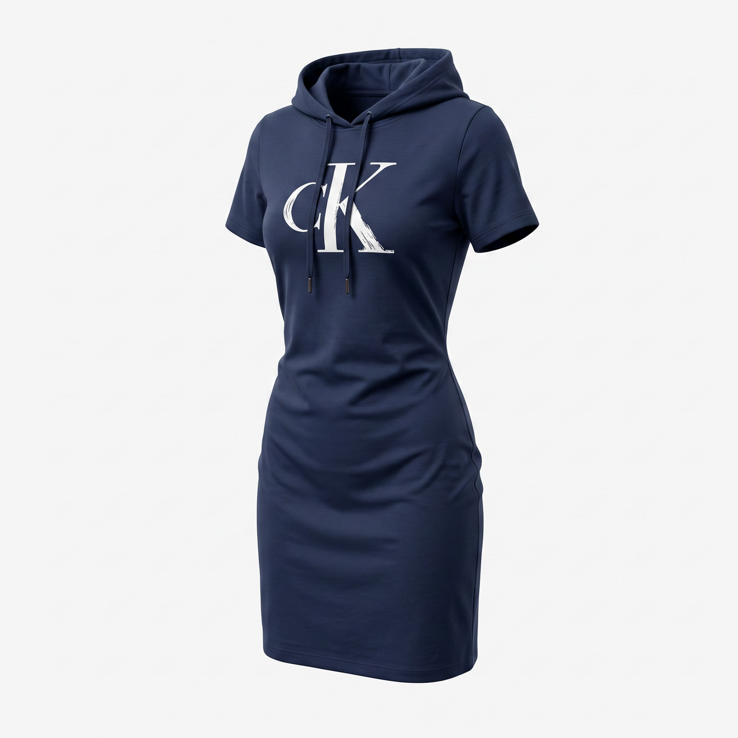 Vestido Calvin k azul marino con gorro