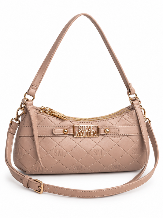 Crossbody / Hobo Steve Madden beige nude doble strap