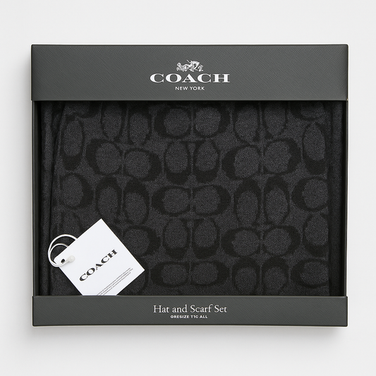Set Coach bufanda y gorro para caballero