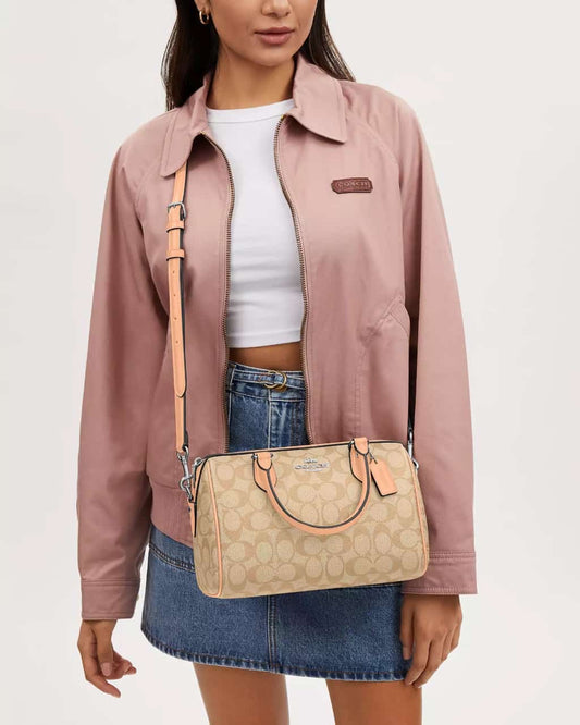 Crossbody coach beige/salmon