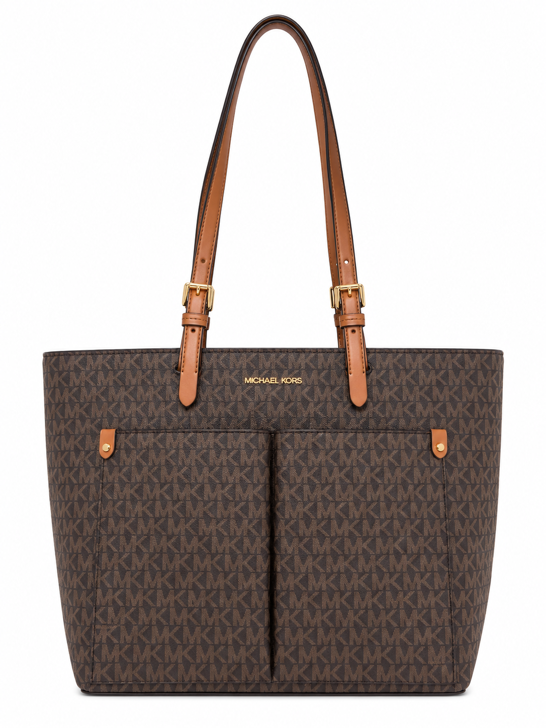 Tote Michael K café monogram camel