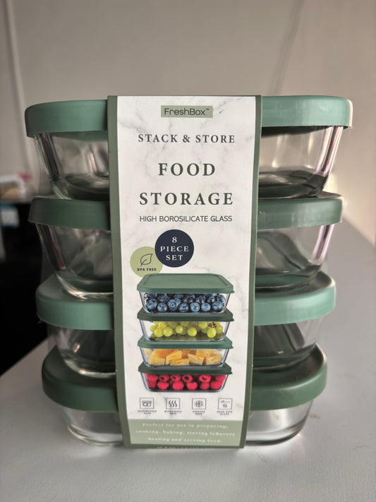 Contenedores Steck & Store cuadrados 624ml
