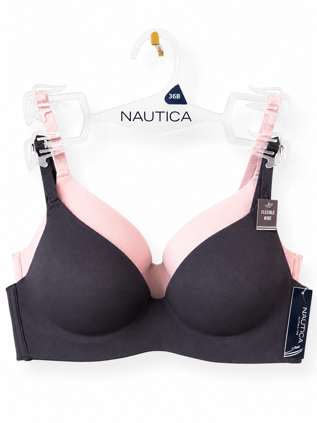 Brasier Náutica 2pz negro y nude si varilla