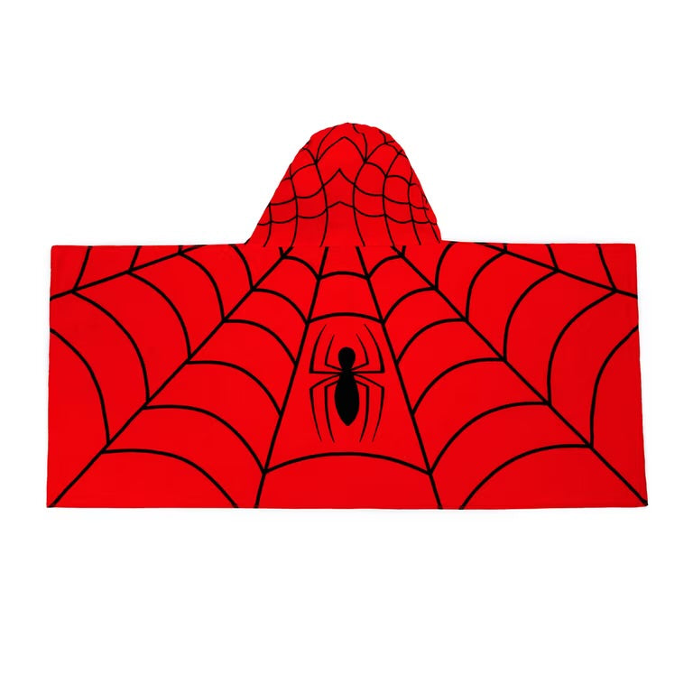 Toalla de spider man para niño hooded
