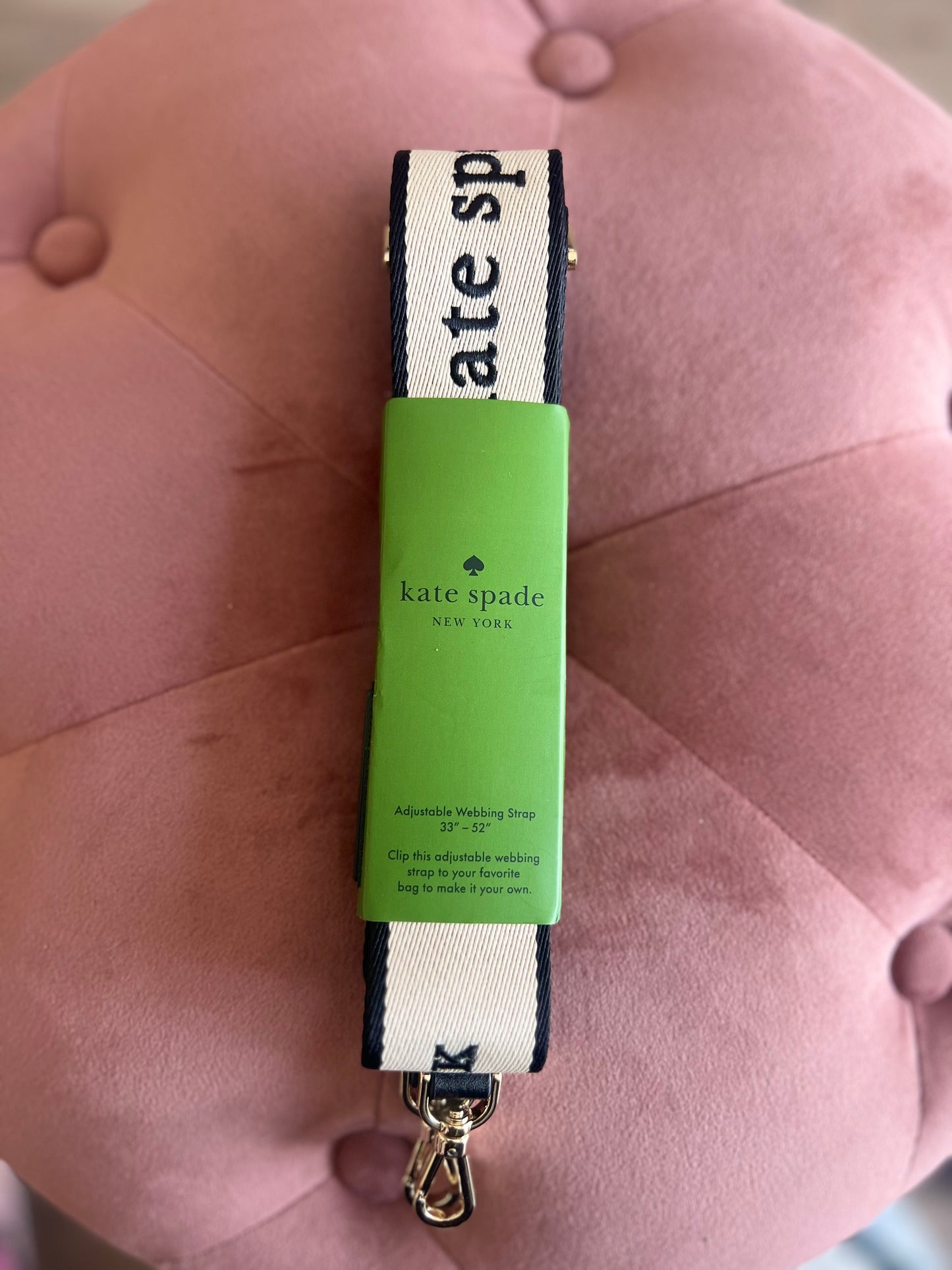 Strap Kate S negro/beige