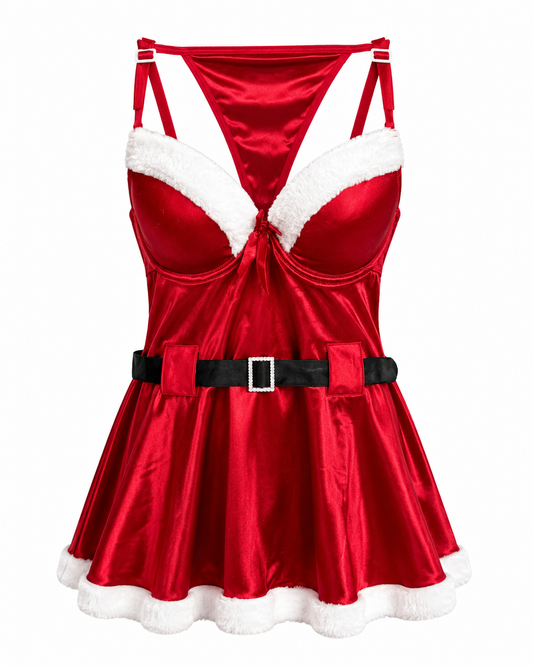 Baby Doll Santa Claus rojo 🎄✨ Navidad .