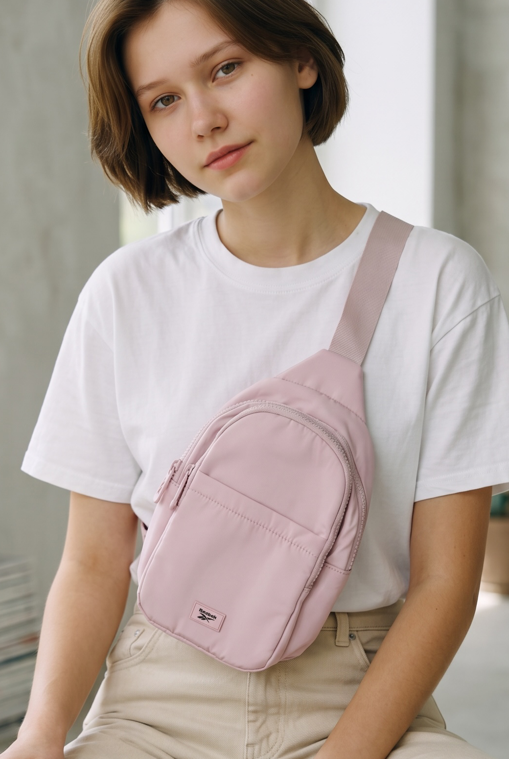 Pechera reebok rosa