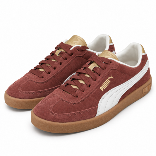 Tenis Puma café de gamuza
