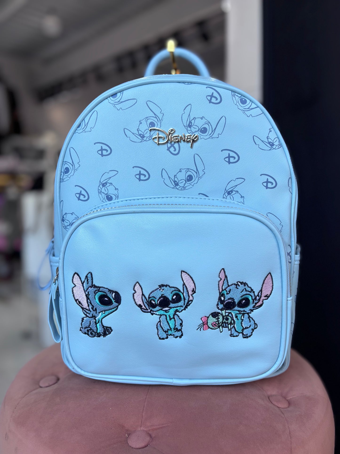 Backpack Disney de Stitch azul