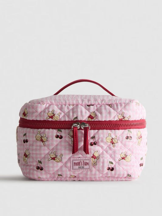 Cosmetiquera Primark de Disney Winnie Pooh rosa con rojo
