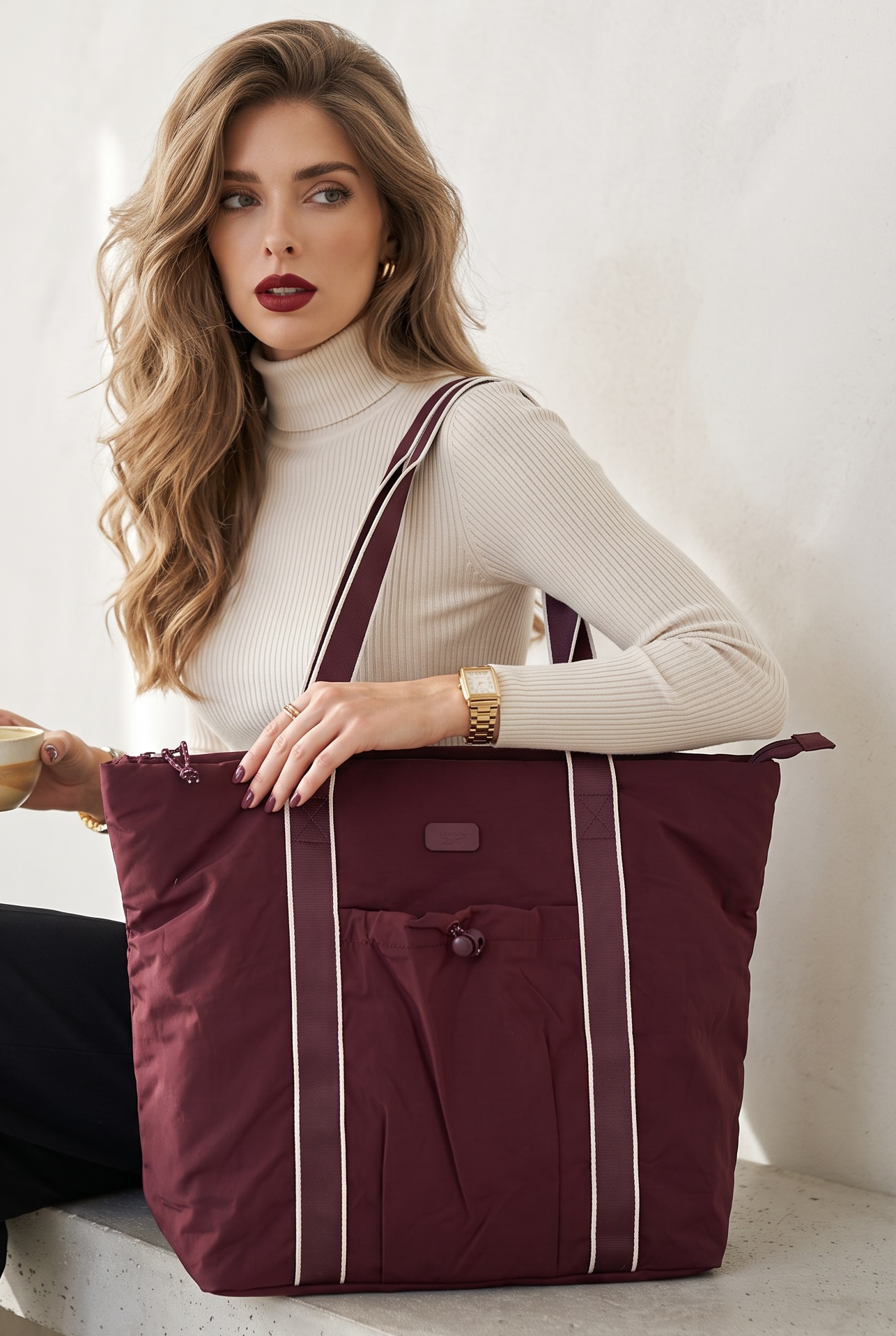 Tote Reebok guinda