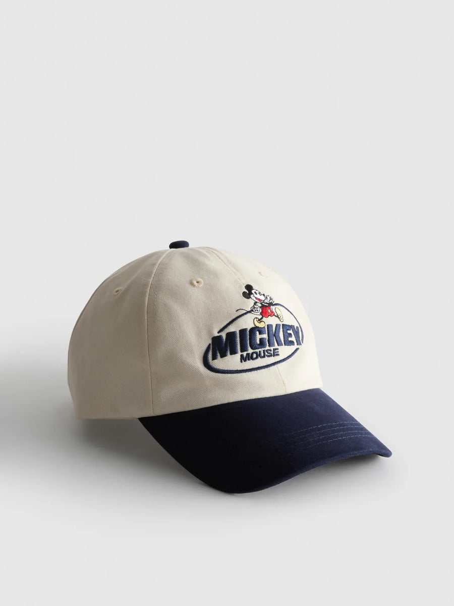Gorra Primark de Disney de Mickey beige con azul