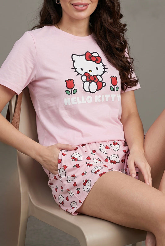 Pijama Primark Hello Kitty rosa