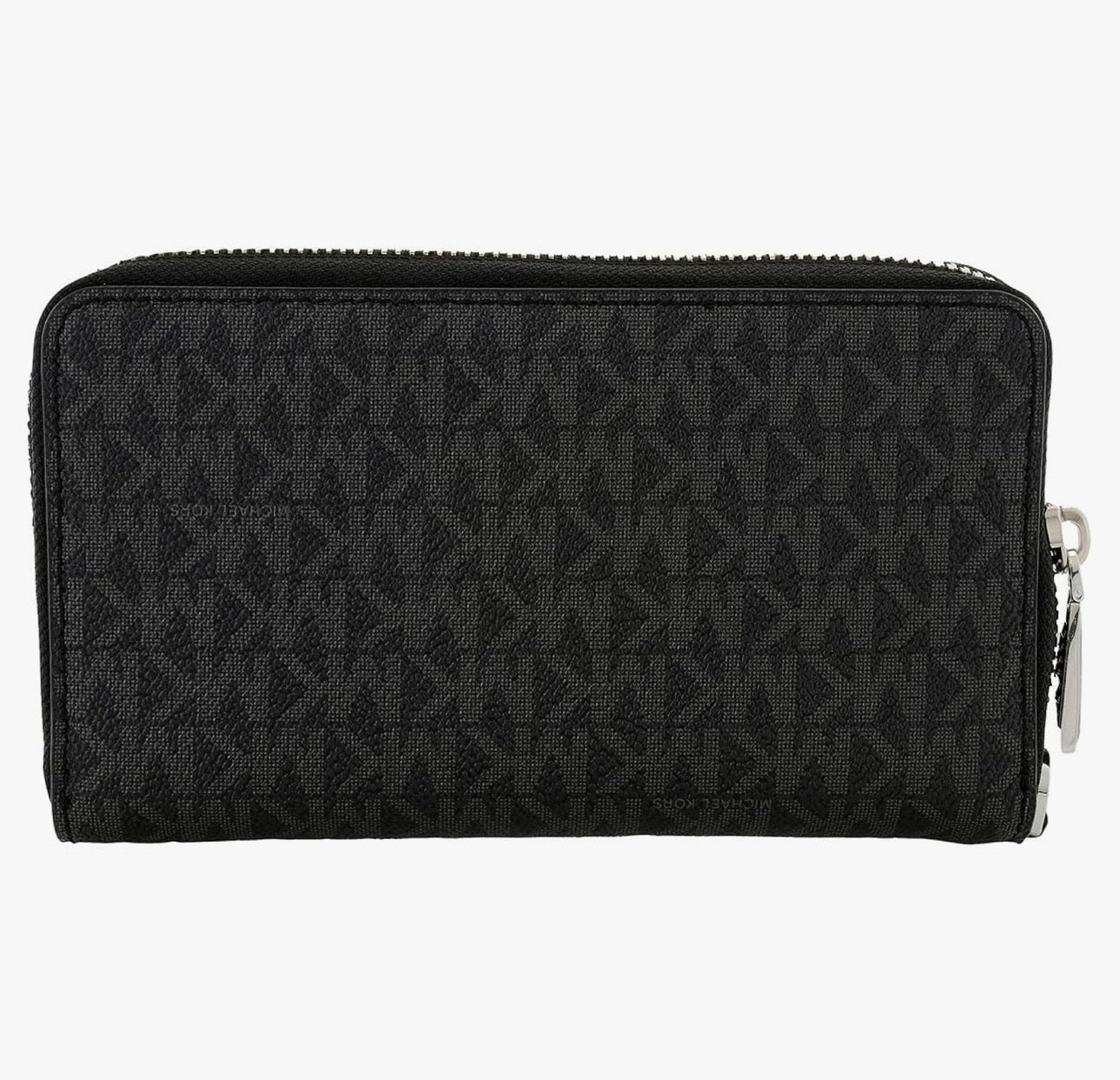 Cartera Michael K negra con monogram y cierre