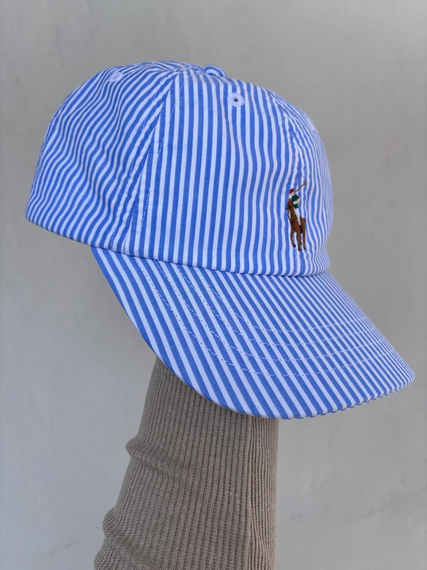 Gorra Polo Ralph L azul con blanco