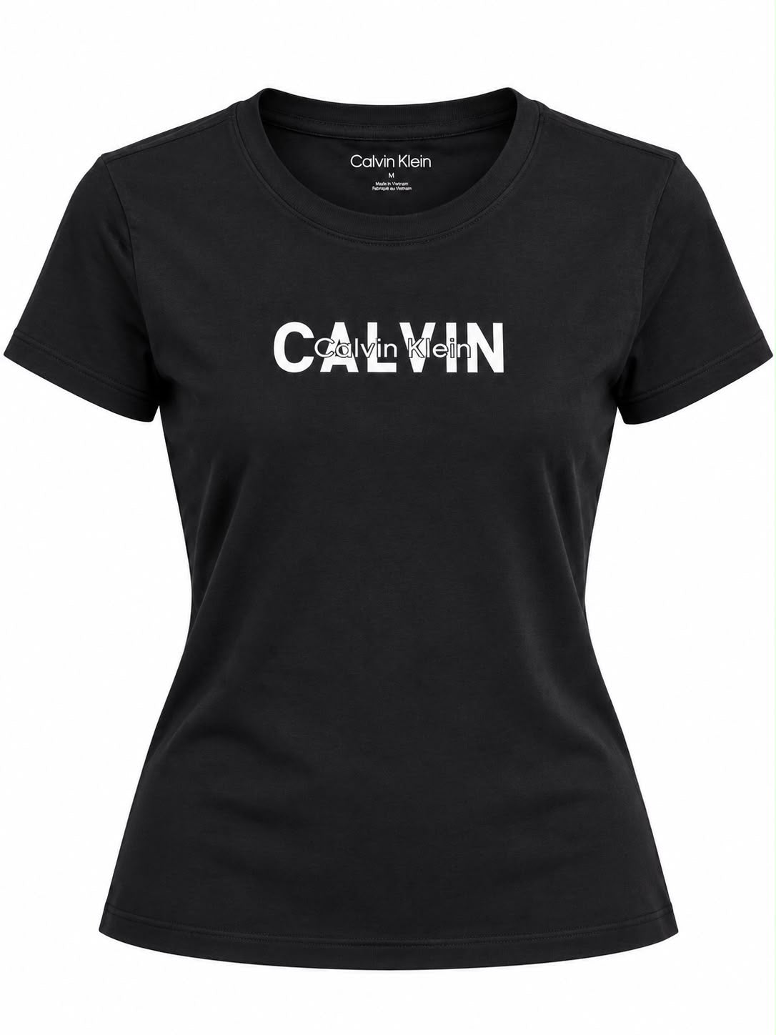 Playera Calvin K negra letras