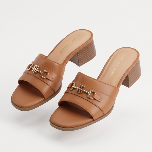 Sandalias Tommy camel y dorado