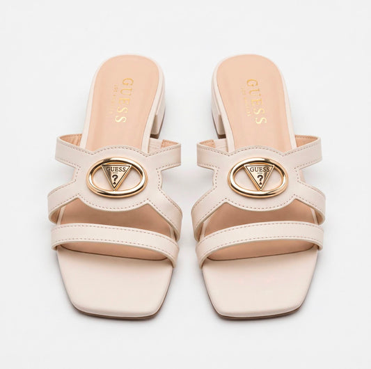 Sandalias Guess beige con dorado