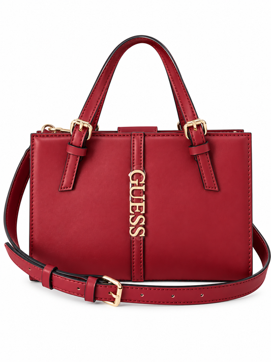 Tote Guess roja con logo dorado