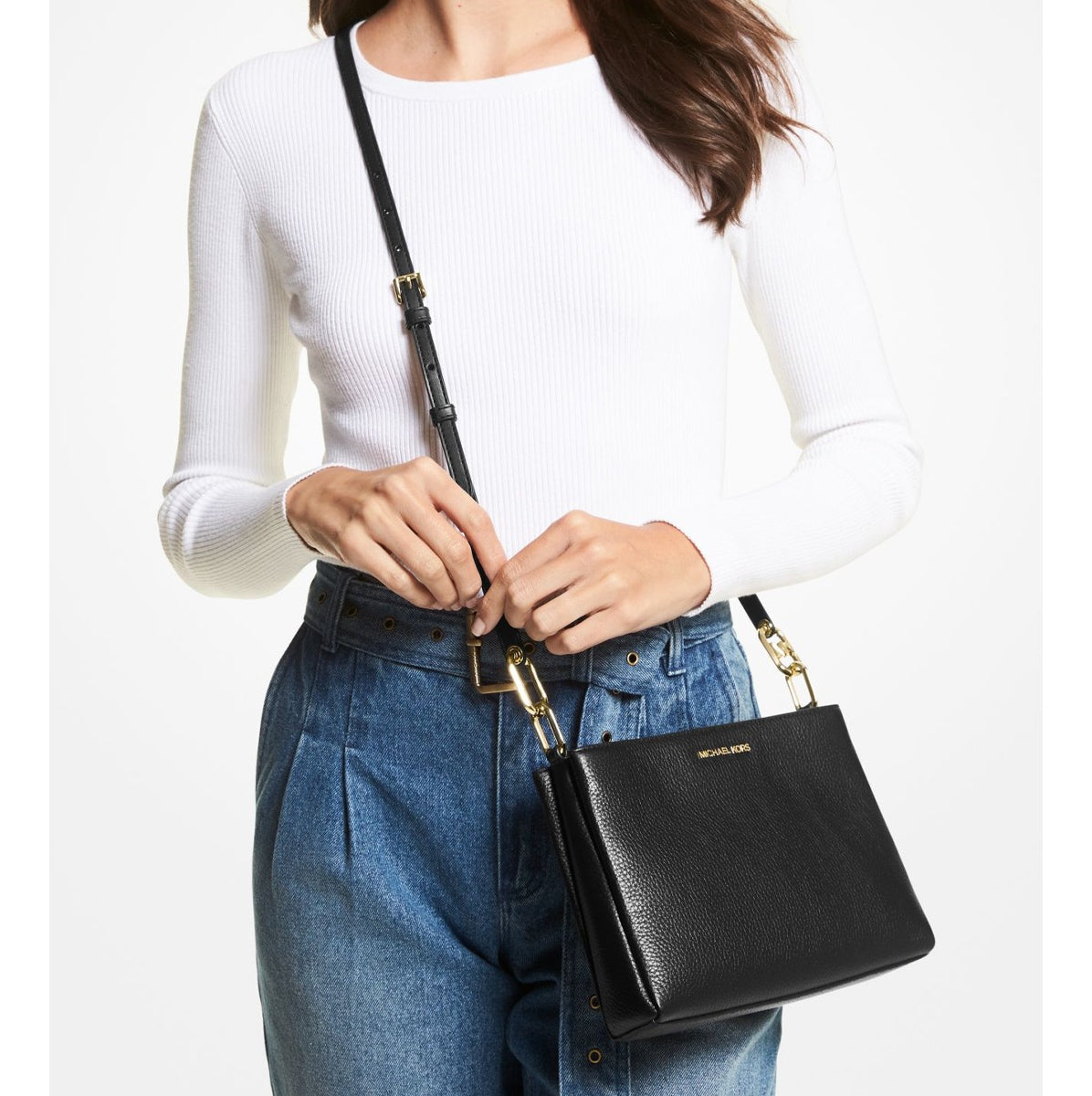 Crossbody a Michael K Trisha negra