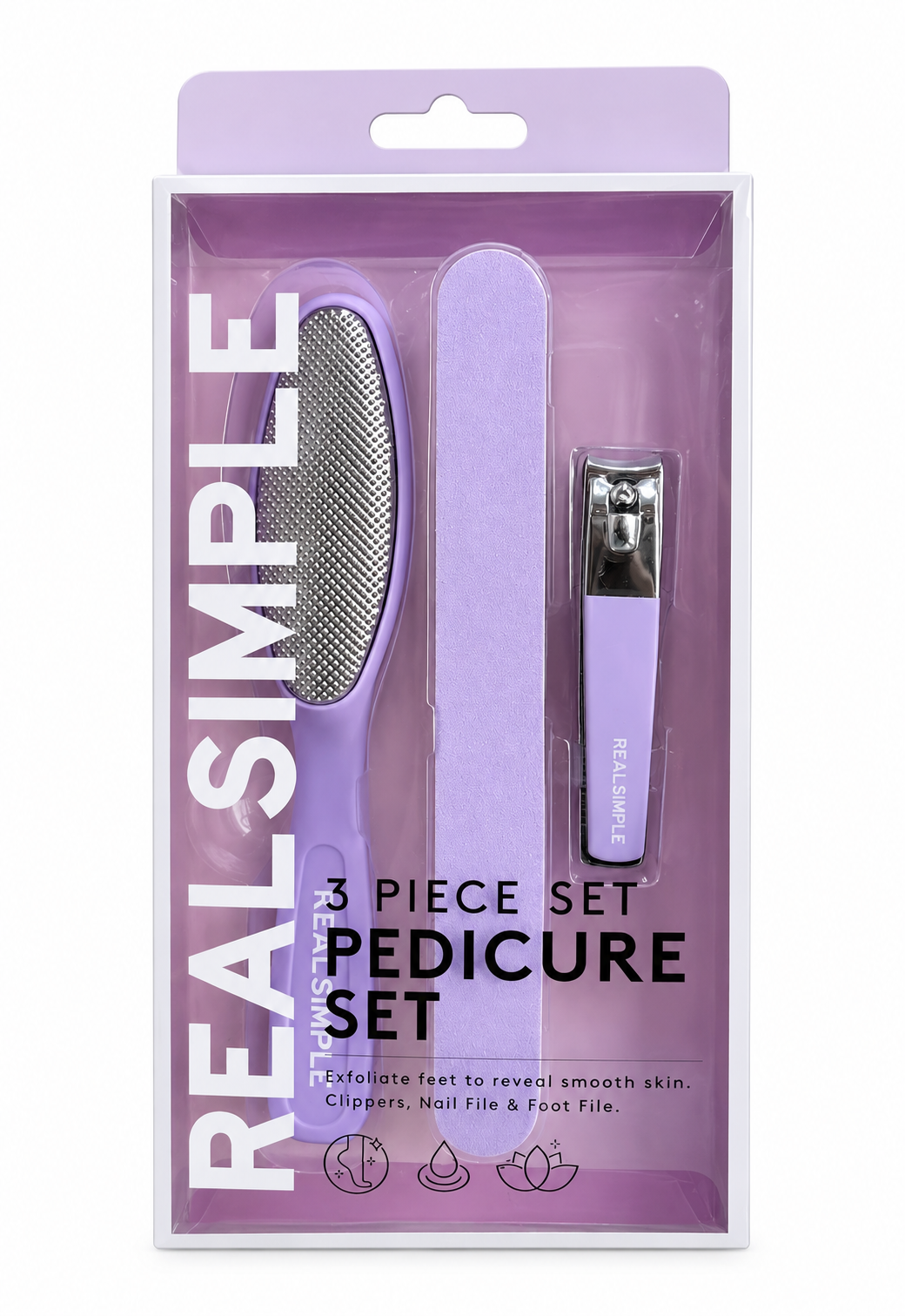 Set de Pedicure Real Simple 3 Pzs