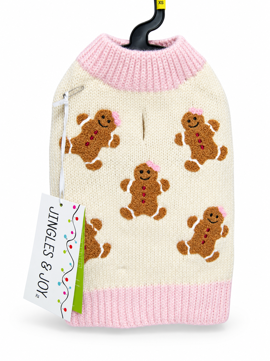 Suéter para mascota talla XS galletas color rosa chihuahua