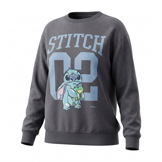 Hoody stitch oversize gris 02 para dama