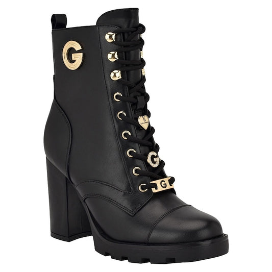 Botas GBG negra con pines de G y corazones