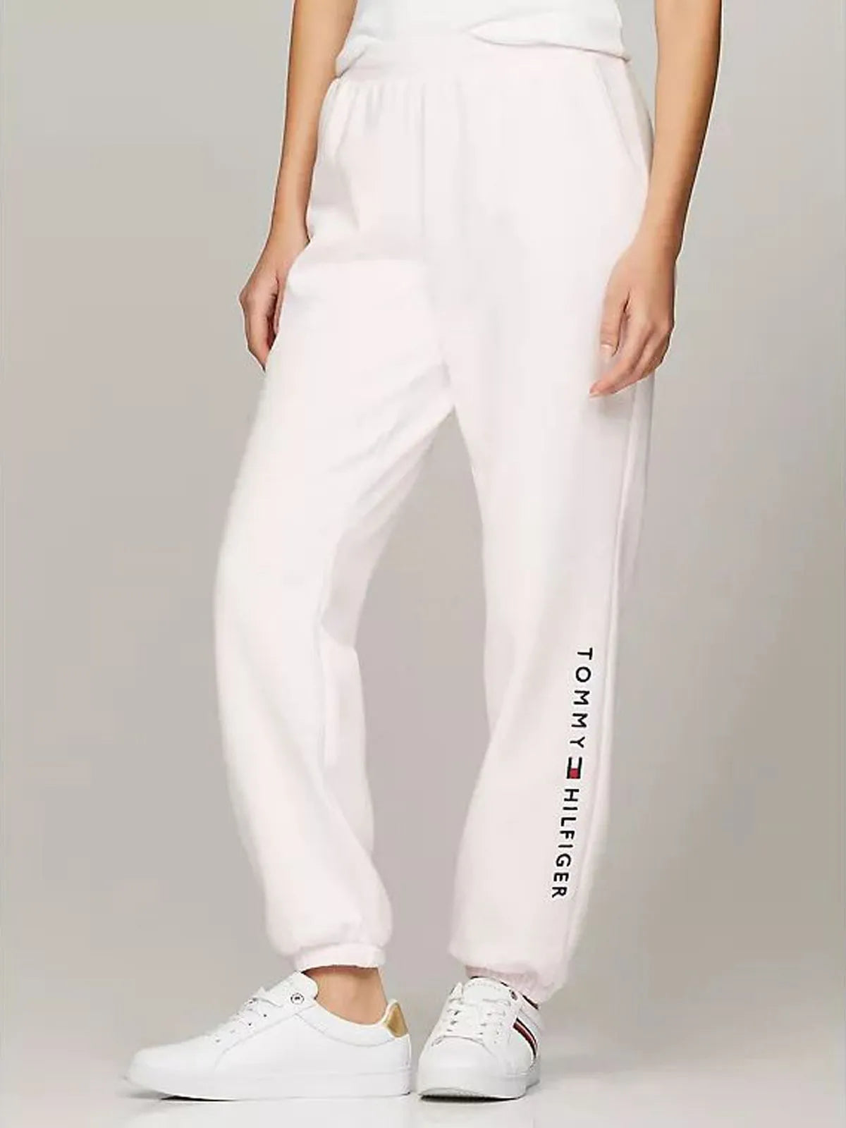 Pants Tommy H blanco letras bordada