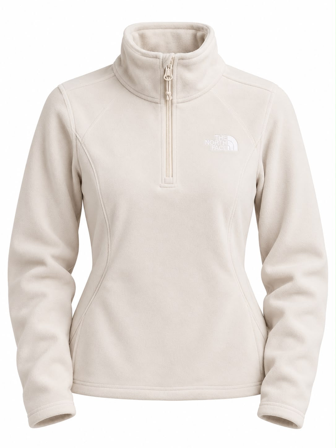 Sudadera the North face crema cerrada