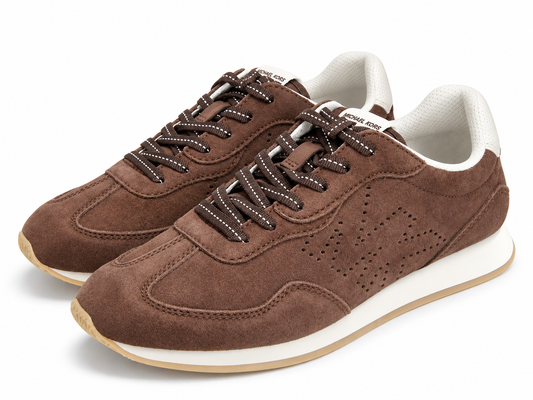 Tenis Michael k cafés gamuza talla 24