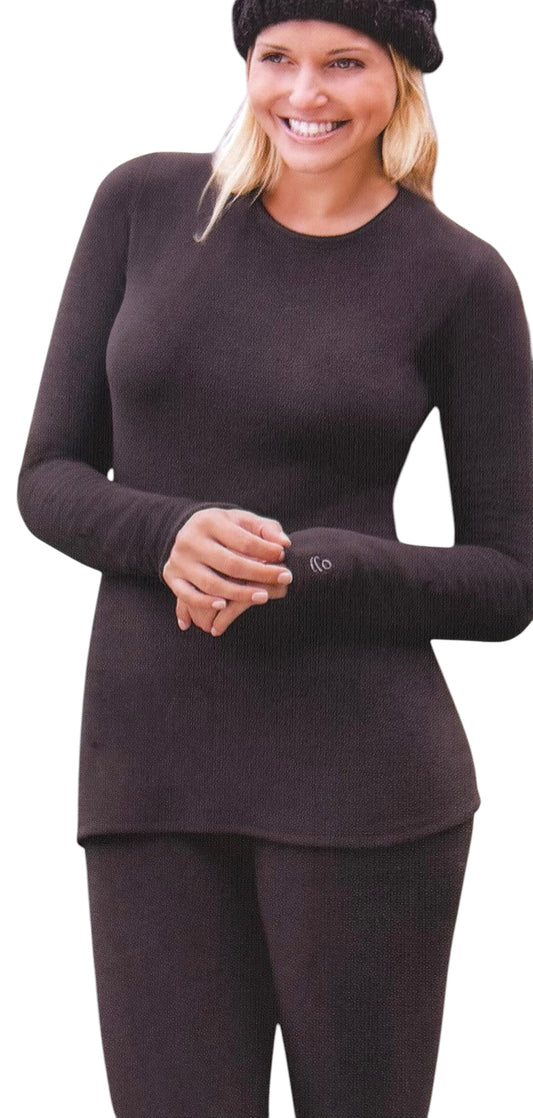 Playera térmica Cuddl Duds negra
