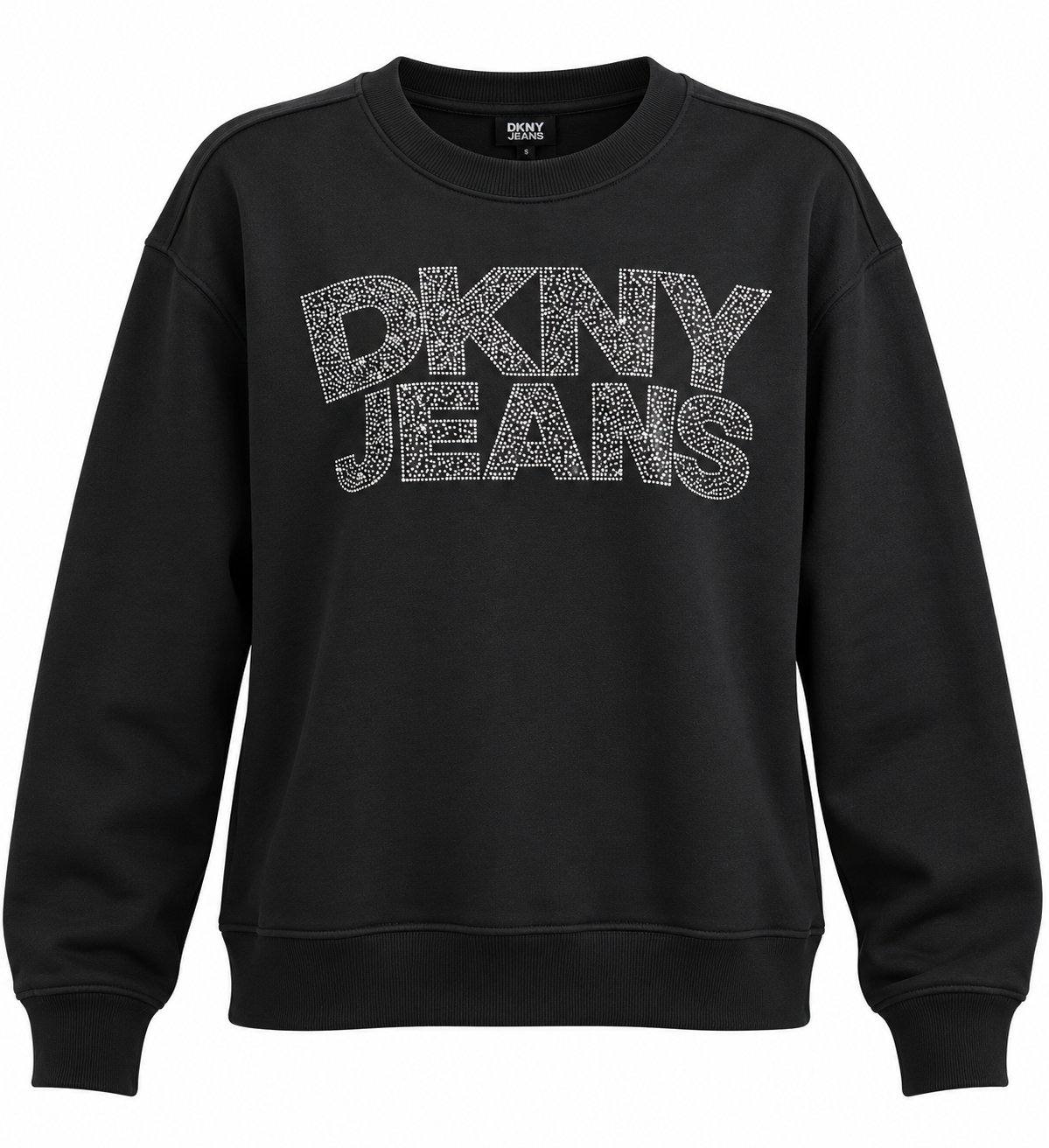 Sudadera DKNY cuello redondo brillos