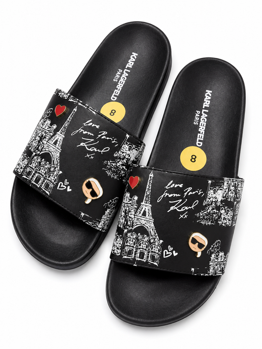Sandalias KarlLagerfeld negras paris