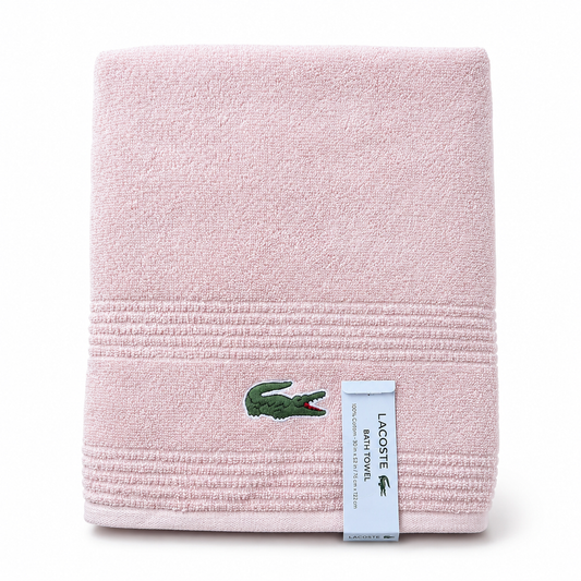 Toalla Lacoste rosa claro