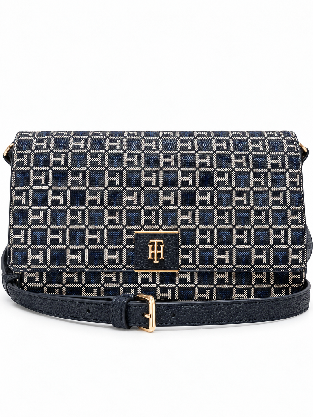 Crossbody Tommy azul monogram