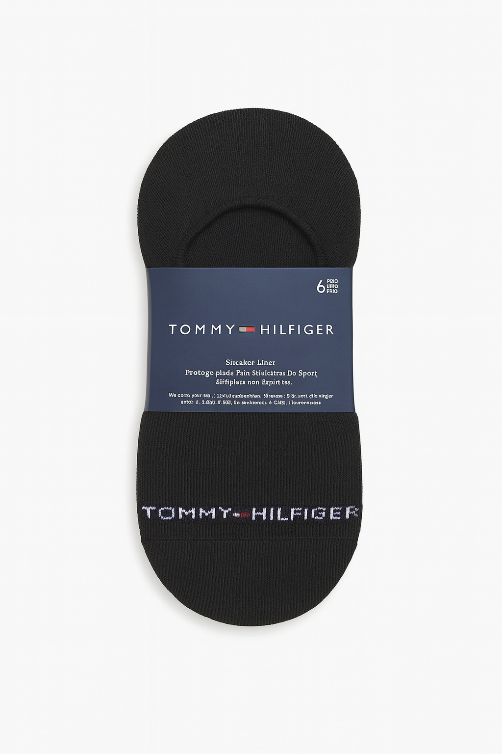 Protectores Tommy H negro con letras blancas