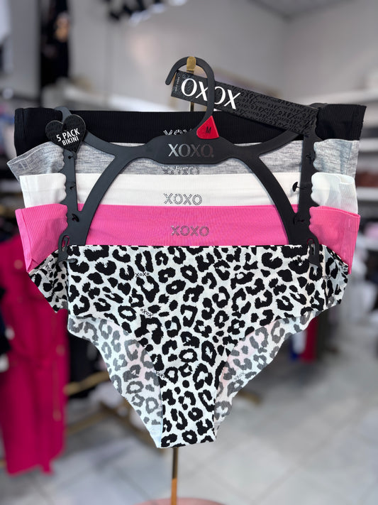 Panties Xoxo varios colores 5 pz
