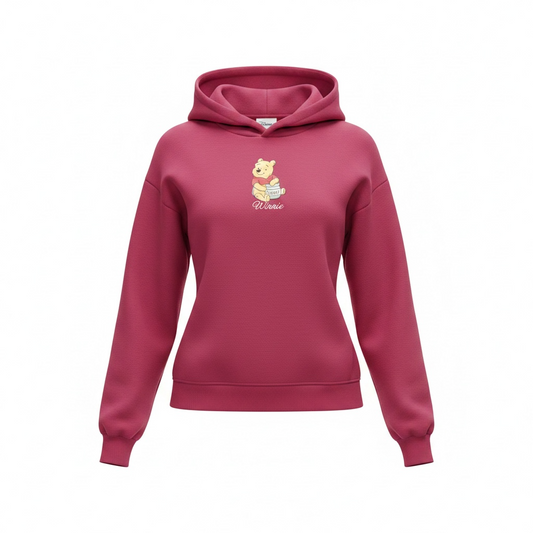 Hoody sudadera winnie poo hunny roja