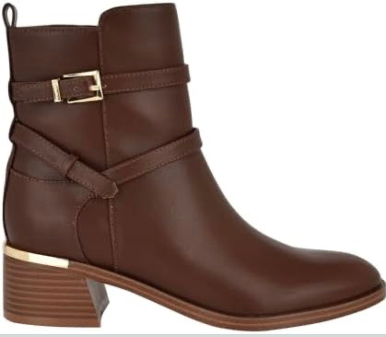 Botines Calvin k cafés con dorado
