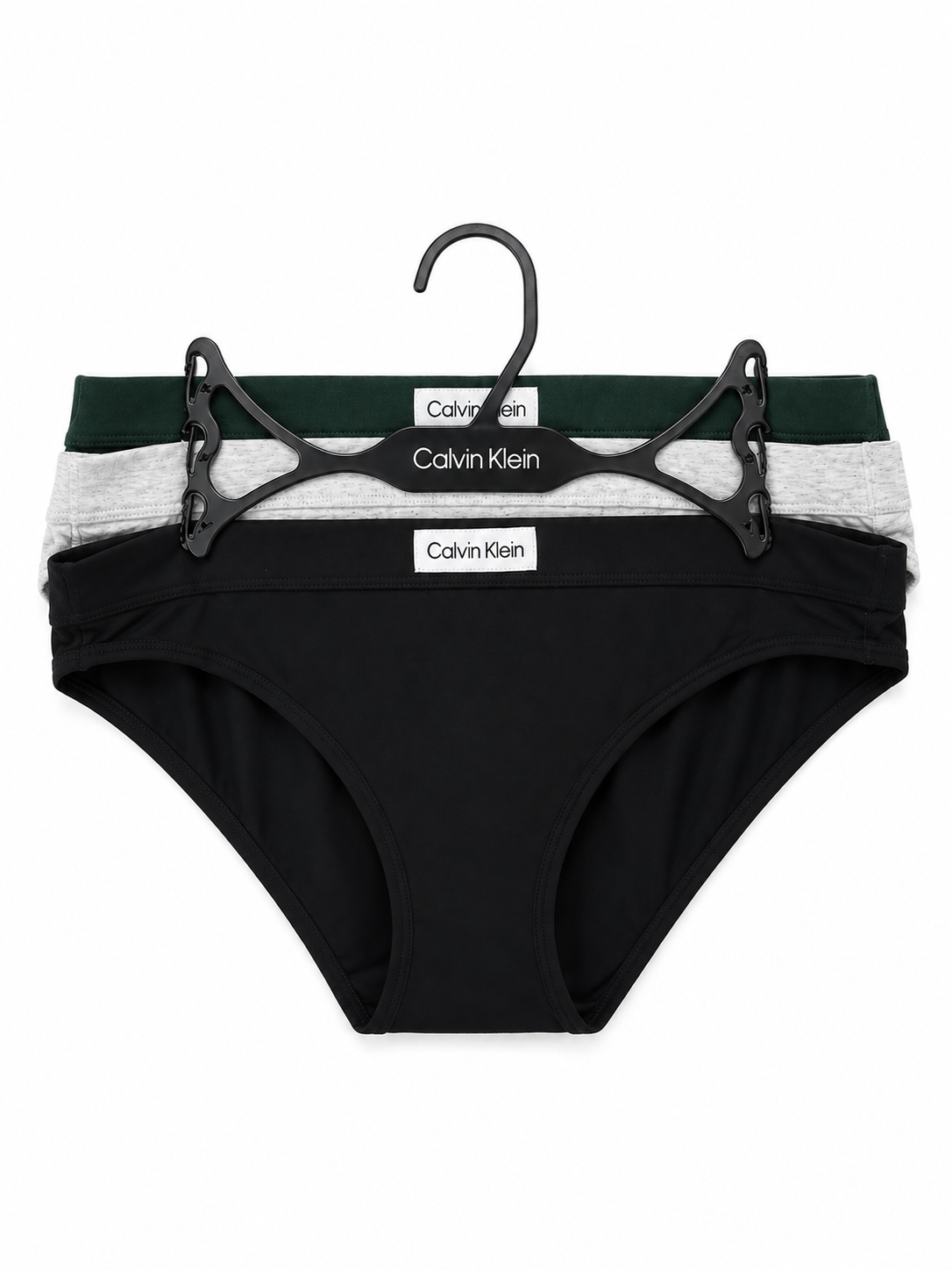 Panties Calvin k negro verde y gris