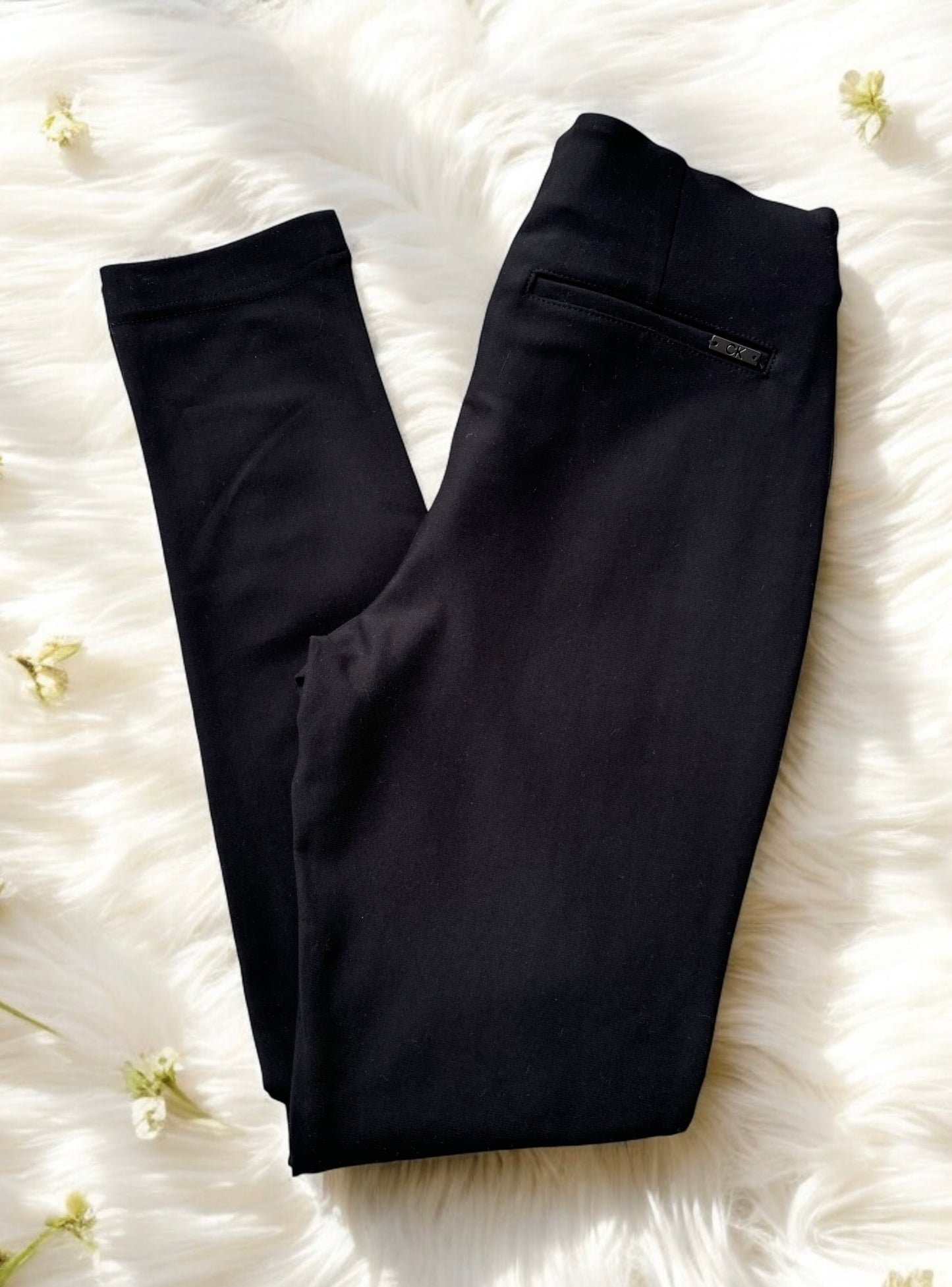 Leggins Calvin K negro con placa  negra