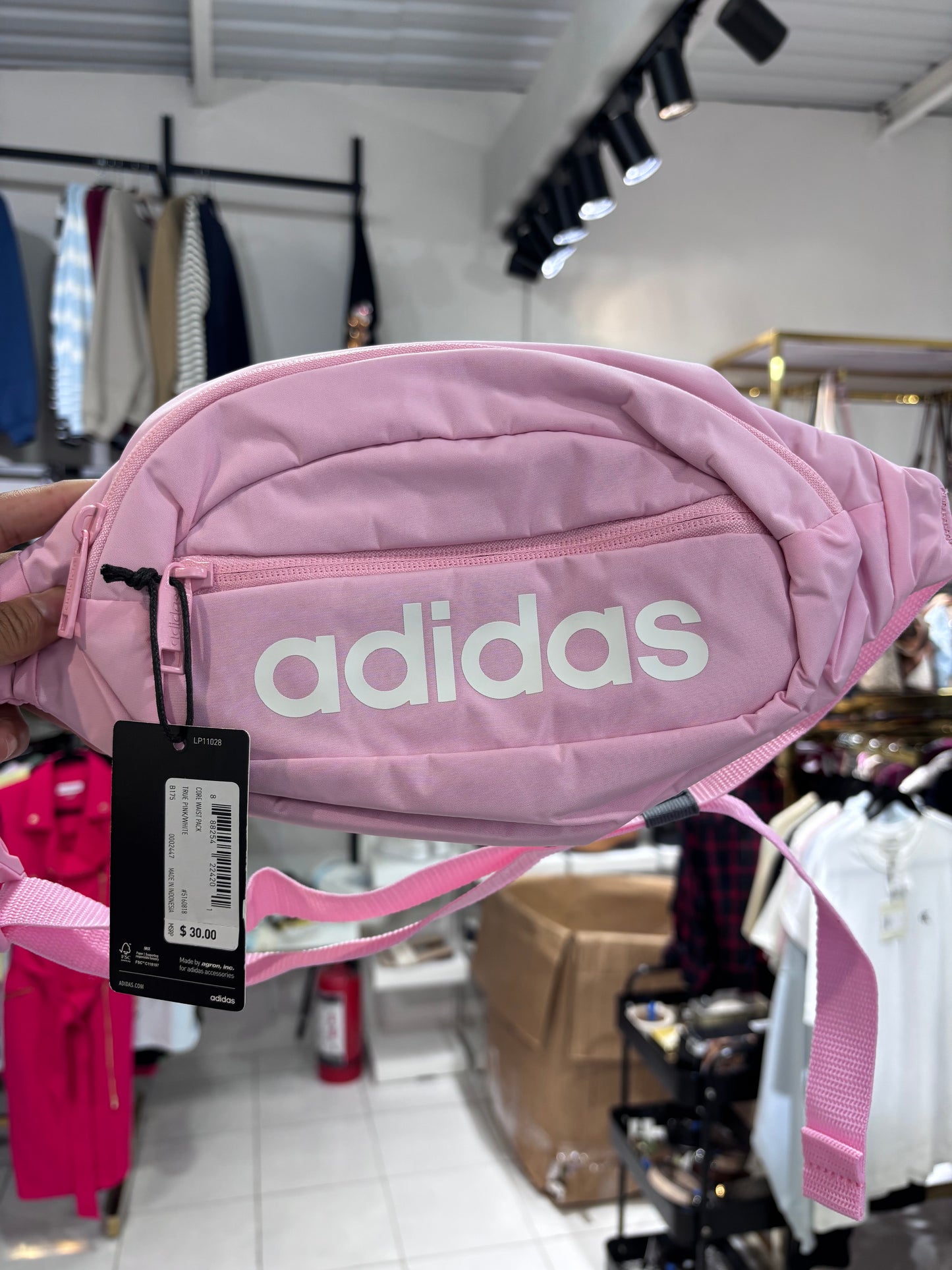 Cangurera Adidas Rosa