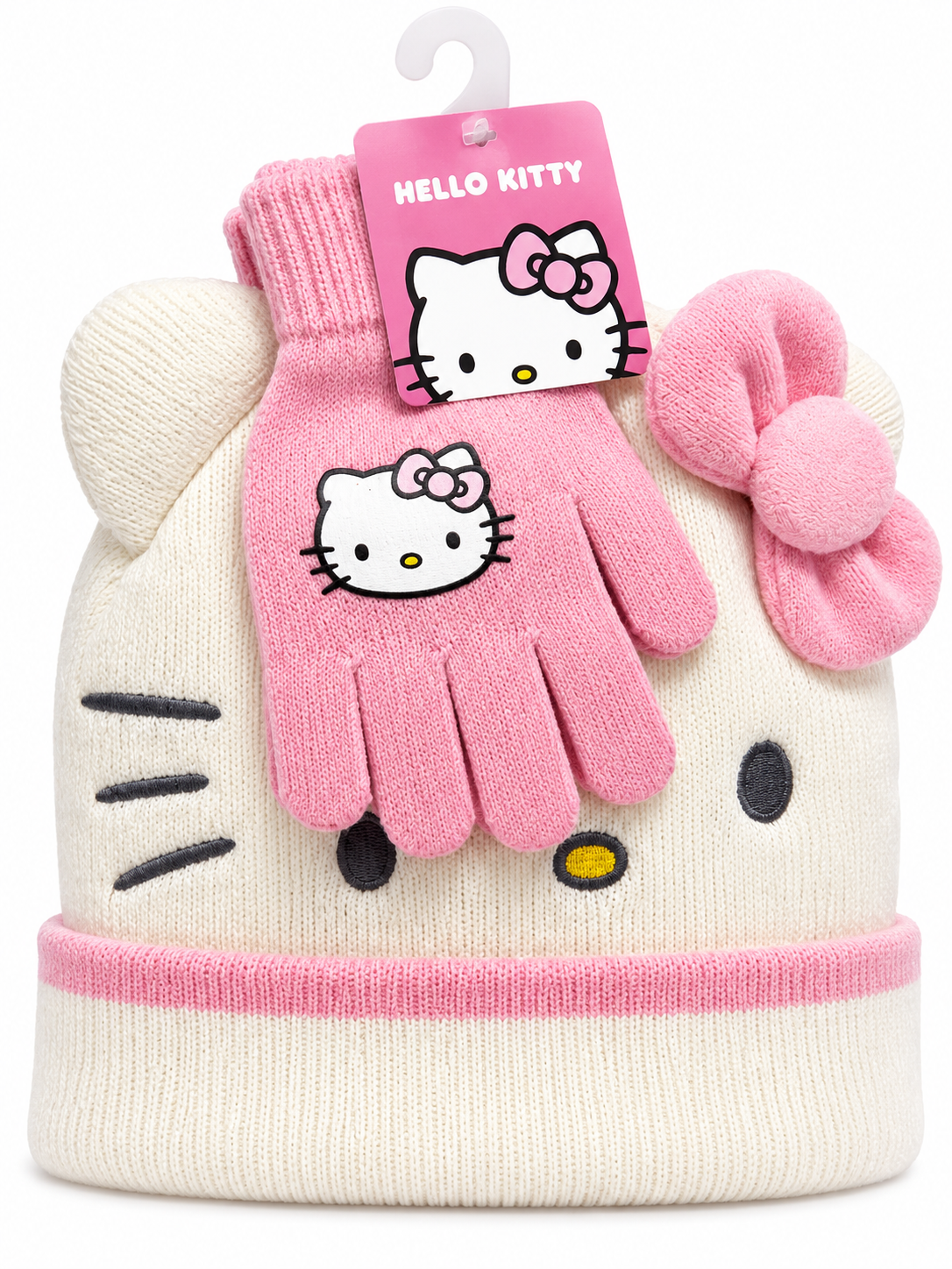 Gorro y guantes hello kity